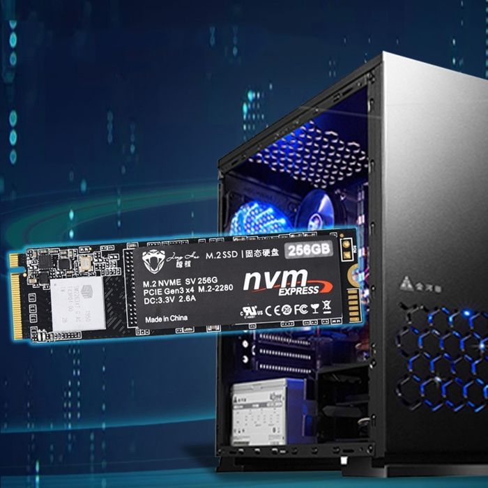 YONIS SSD PCIe NVMe ad alta velocità da 256 GB per notebook e desktop con trasferimento rapido, ROM