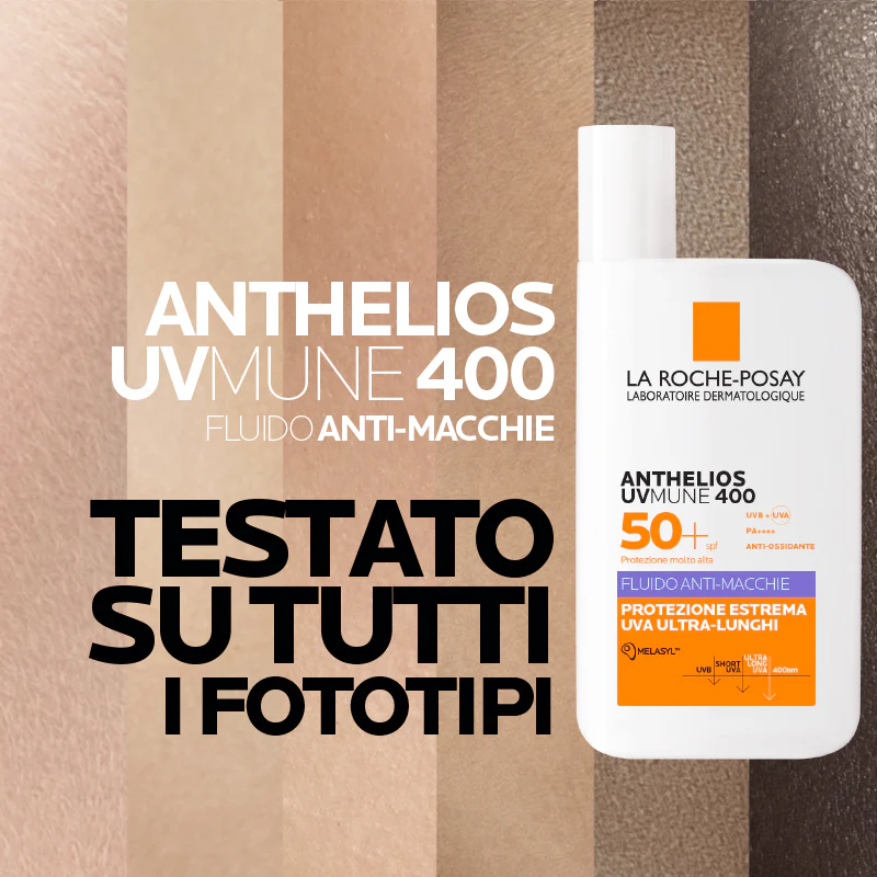 Anthelios UVMune 400 Fluido Anti-macchie SPF50+ - Solare viso alta prot.
