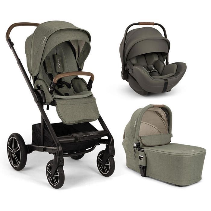 NUNA - Poussette Trio Mixx Next + Siège auto Arra Flex + Nacelle Mixx Next Pine