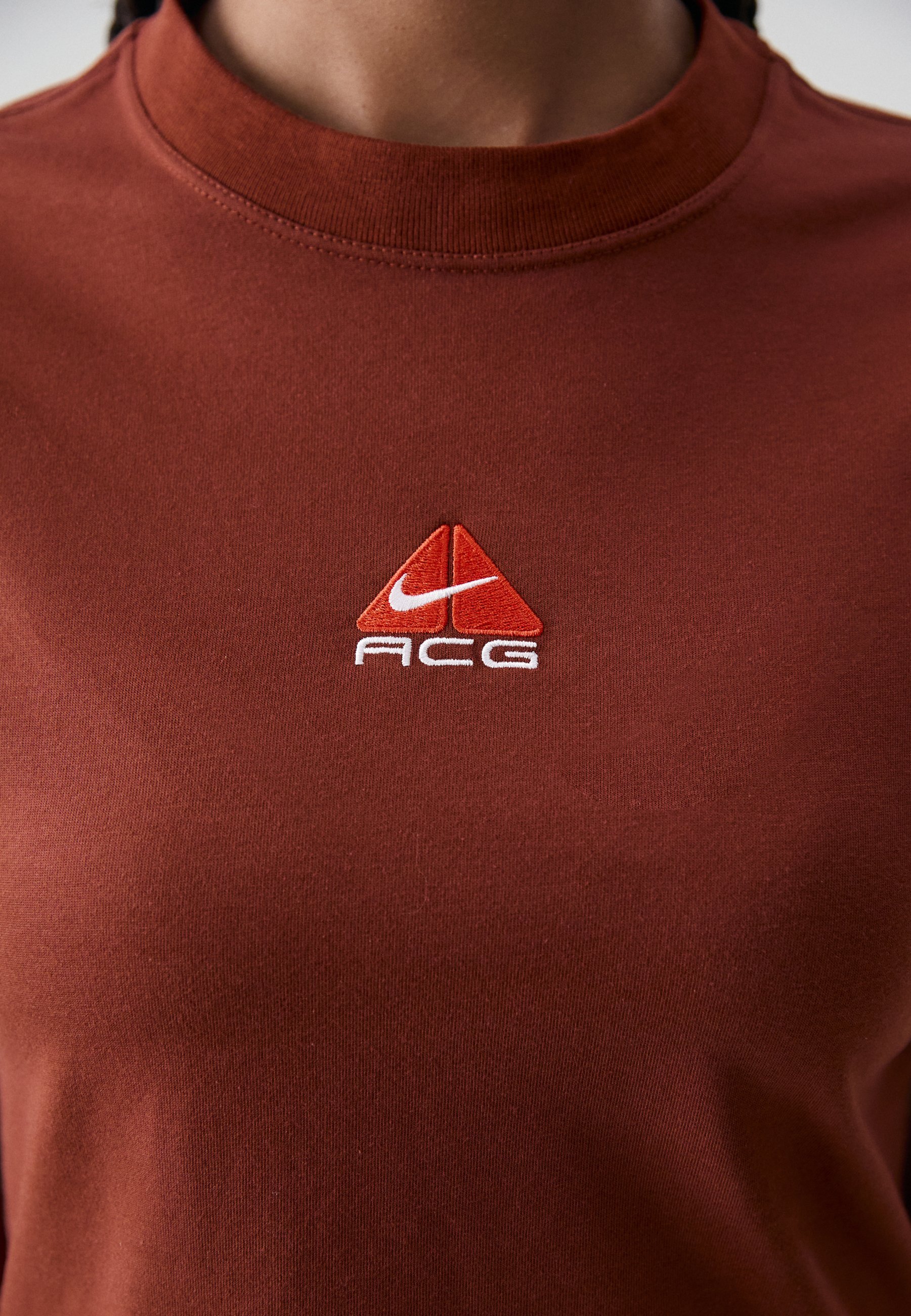 Nike ACG BABY LUNGS – Basic-T-Shirt – Zimt/Scharfes Rot/Gipfelweiß
