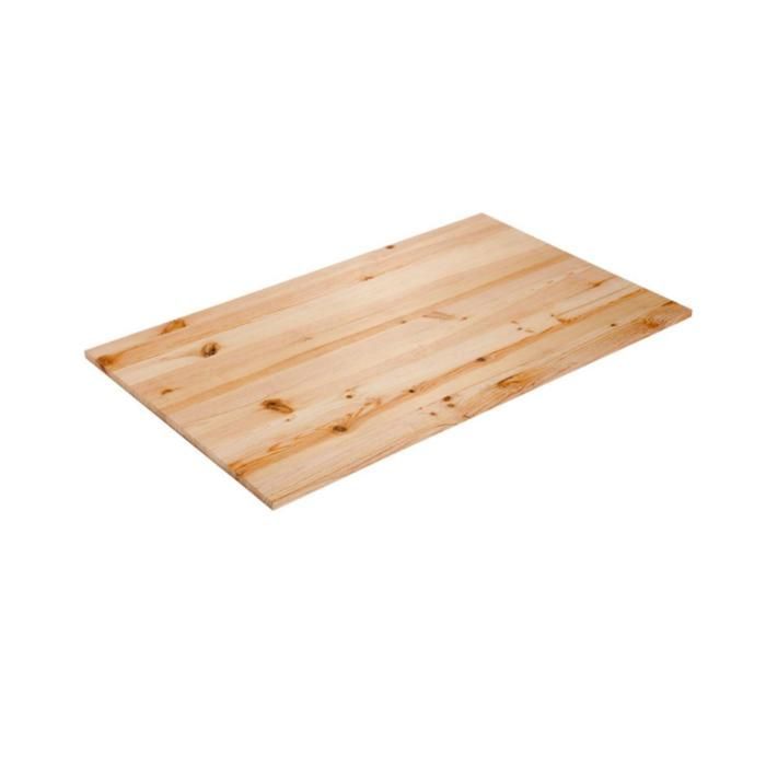Solid pine rustic wood worktop, full planks, L.240 x W.65 cm, Thickness 26 mm