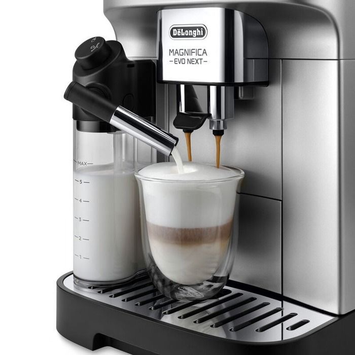 Delonghi Magnifica Evo ECAM310.80.SB 1450W Silver and Black Espresso Machine with Grinder