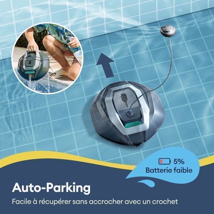 Ultenic Pooleco P10S  Robot Piscine 2026- Trois moteurs -Nettoyage 90 min, télécommande & app, pour piscines jusqu’à 80 m²