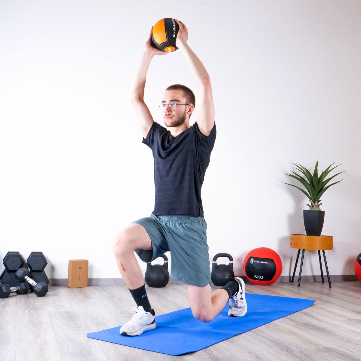  Gladiatorfit издржљива гумена медицинска лопта
