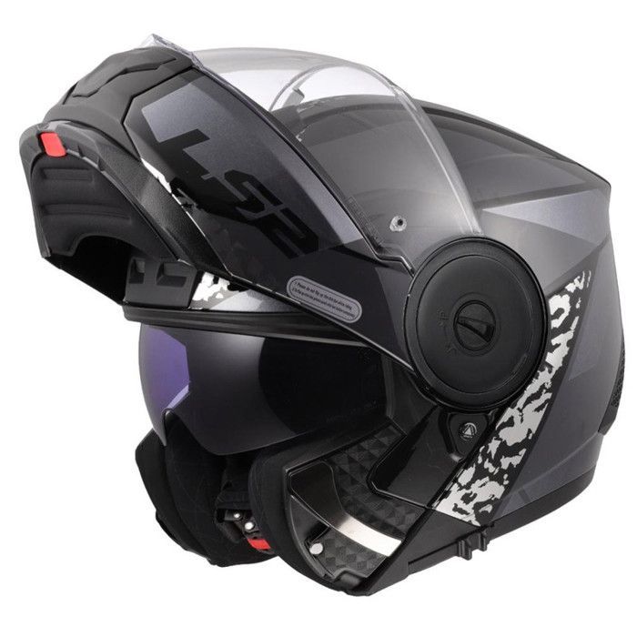 Casco modular para motocicleta LS2 FF902 Scope II Oxyd - Negro - Talla L (59/60 cm)