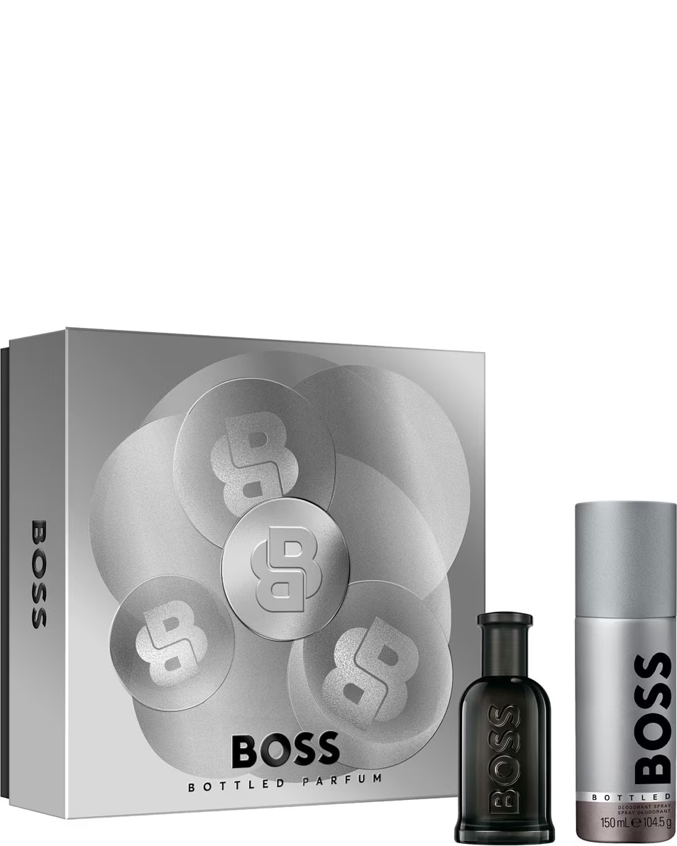 Set cadou parfum HUGO BOSS pentru el, în sticlă