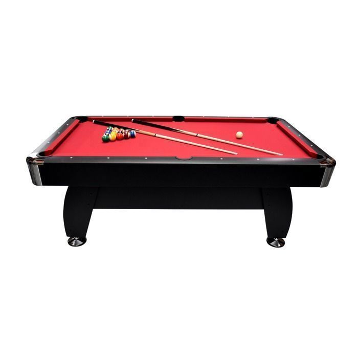 NORTH Gardone Zwart/Rood 8FT Pooltafel
