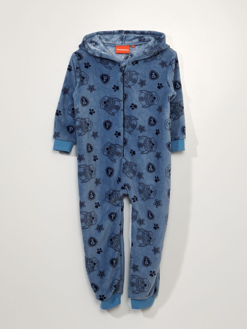Mono con capucha estampado de Paw Patrol - AZUL