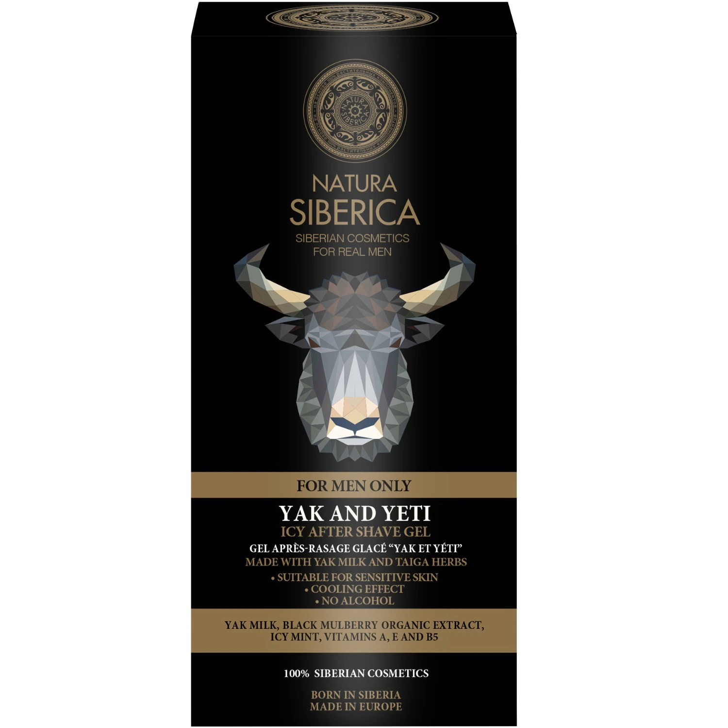 Natura Siberica Yak et Yeti Gel après-Rasage Glacé