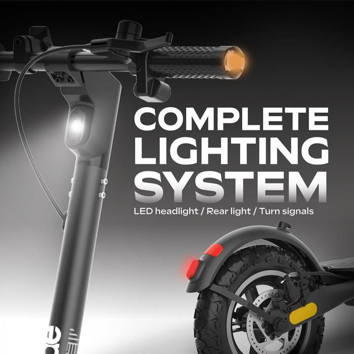 Electric scooter - URBANGLIDE - 100 - 10'' wheels - Removable battery - Triple braking system