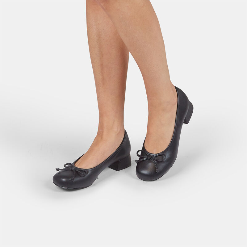 Baleriny damskie na obcasie 3,5 cm