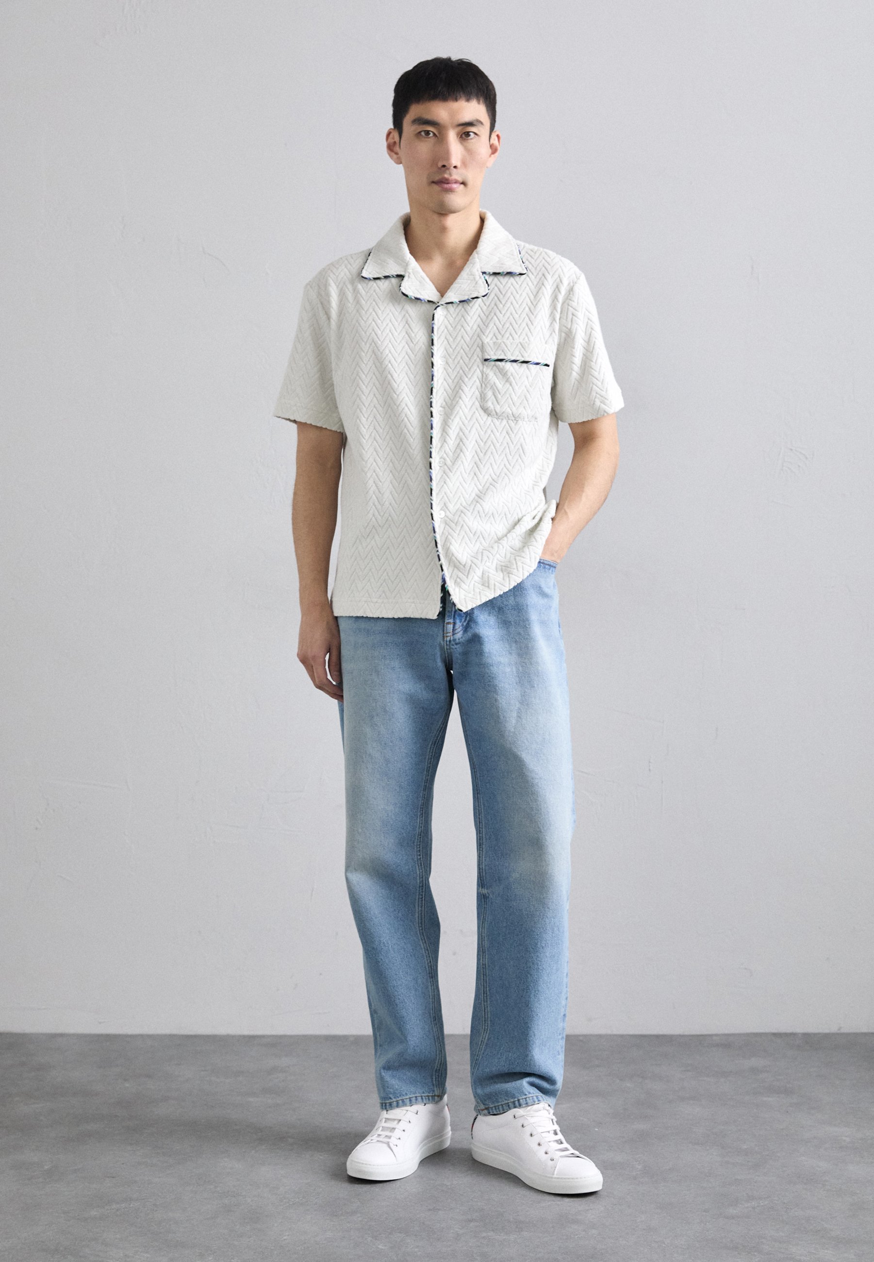 Missoni SHORT SLEEVE - Košeľa - arctic white