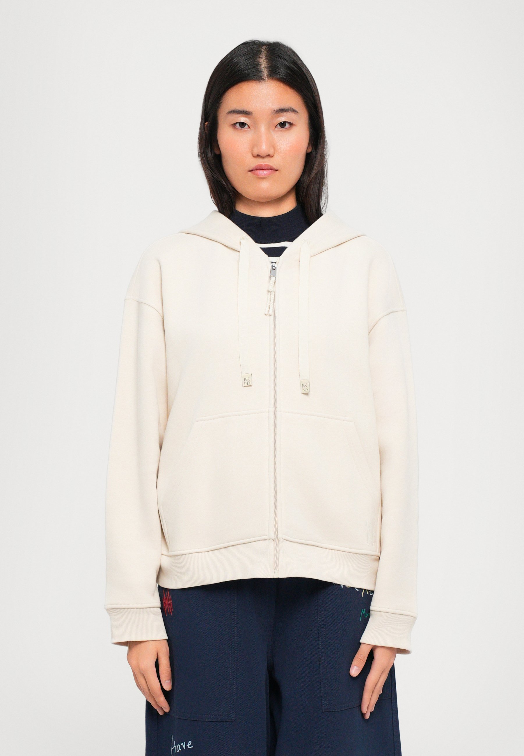 WEEKEND MaxMara CANE - Felpa con zip - avorio