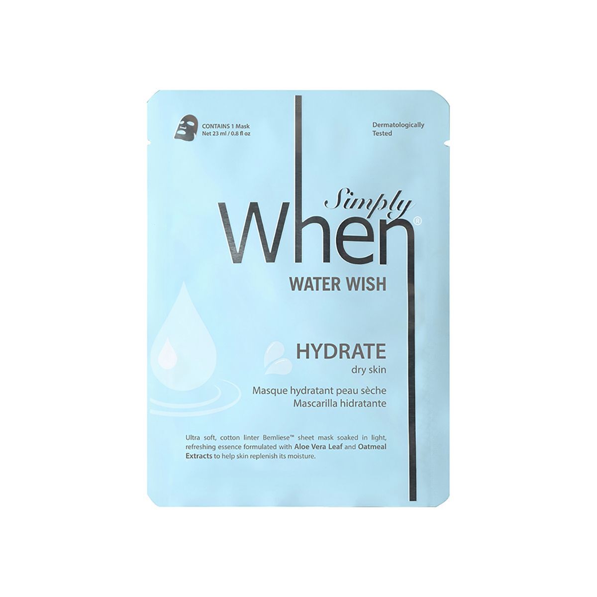 Hydratační pleťová maska When Simply 23ml
