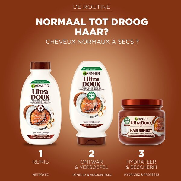 Garnier Ultra Doux kondicionierius Coconut & Macadamia 250ml