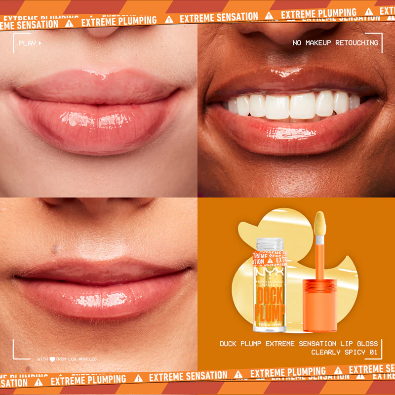 Gloss labial NYX Professional Makeup Duck Plump com efeito volumizador