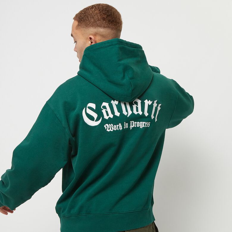 Hoodie met onyxkleurige tekstprint