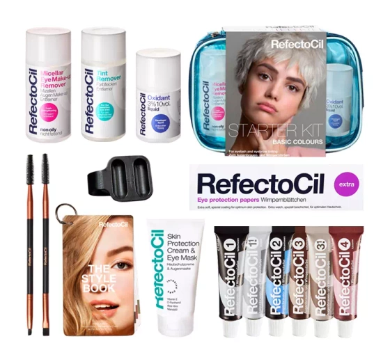 RefectoCil Starter Kit Basic Colours zestaw startowy do koloryzacji brwi i rzęs