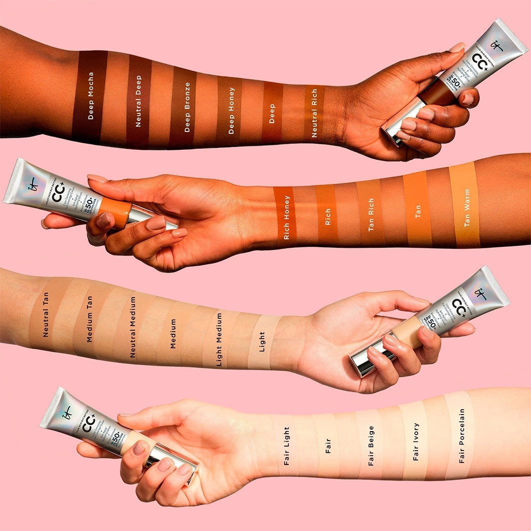 IT Cosmetics CC kremas „Your Skin But Better“ CC+ visiškai padengiantis kremas SPF50 – 32 ml