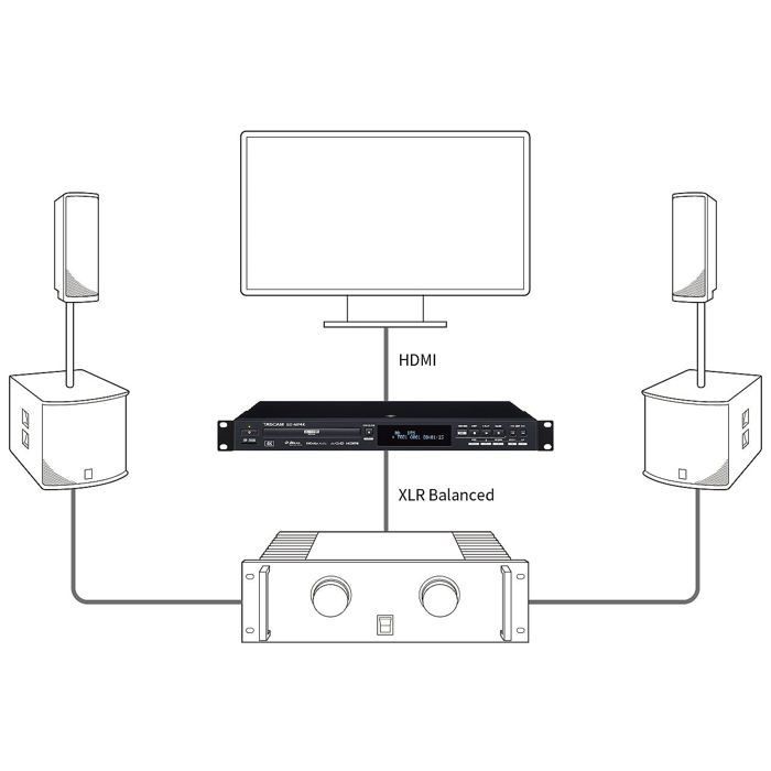 Tascam BD-MP4K 4k UHD Blu-Ray Player