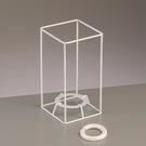 Armature abat-jour - Blanc - 30x15x15 cm - Métal - Design contemporain - Électrique