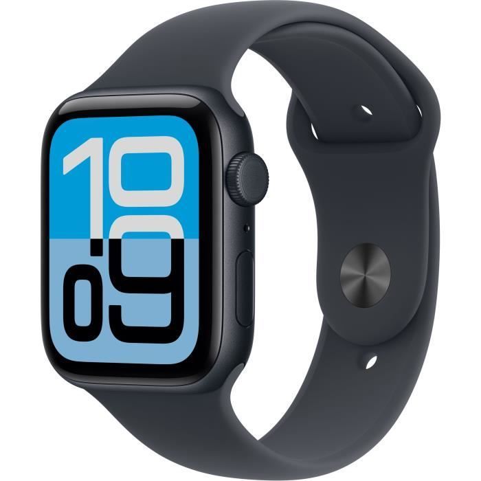 Apple Watch SE 3 GPS + Cellular - 44 mm - Cassa in alluminio Midnight - Cinturino sportivo Midnight - M/L