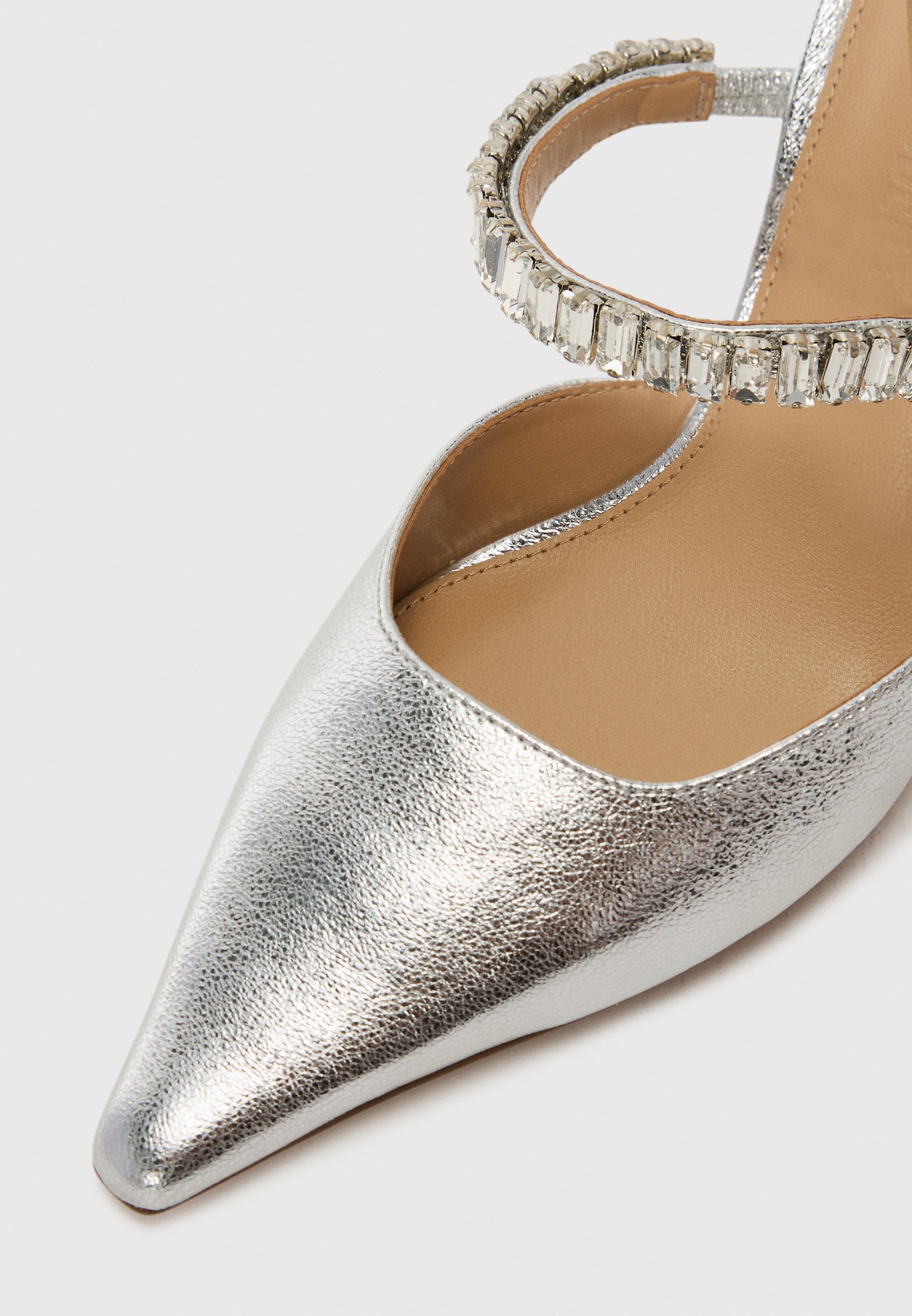 Steve Madden BRECKI - Muiltjes met hak - zilverkleurig