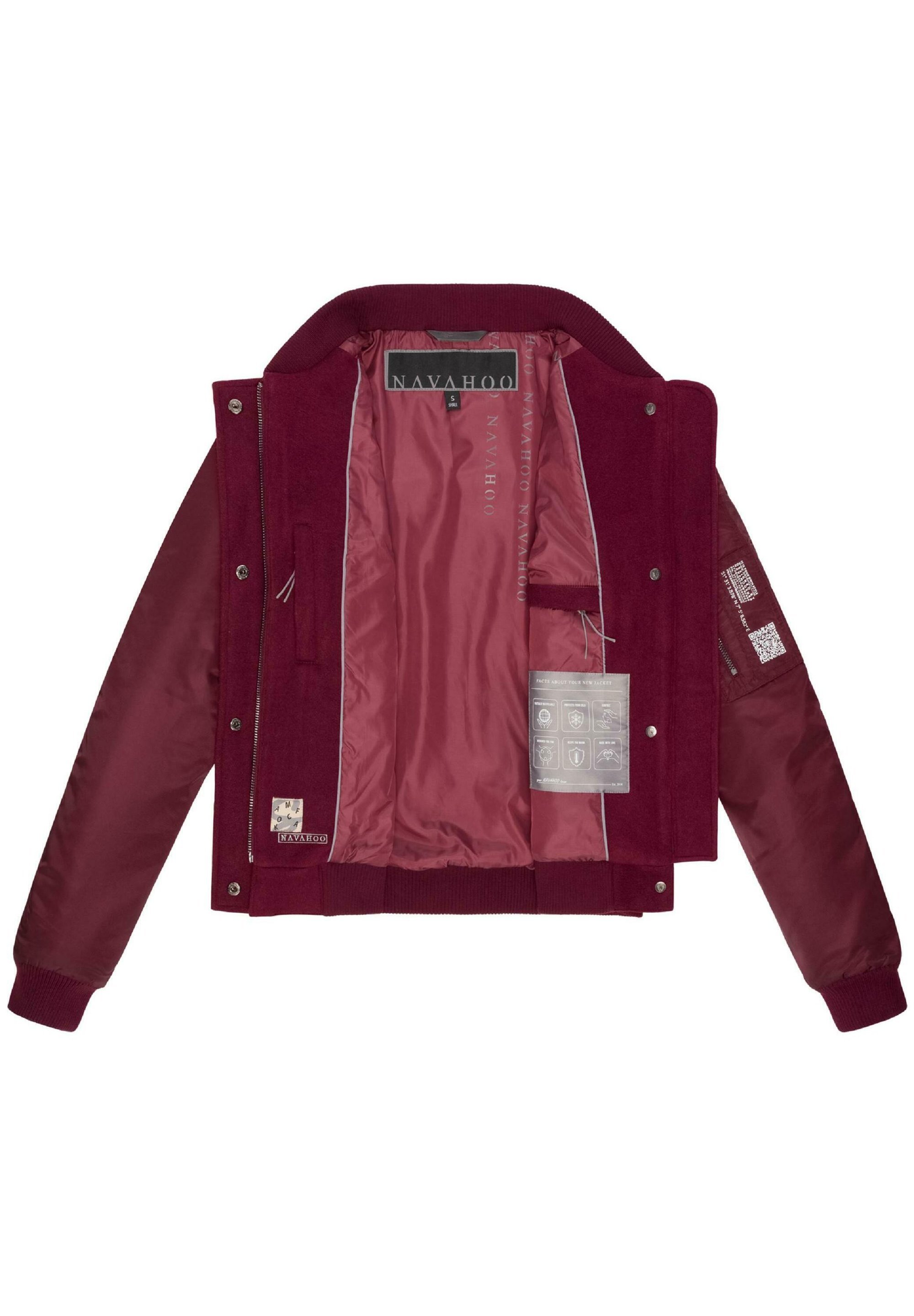 Blouson aviateur Navahoo - rouge foncé chiné