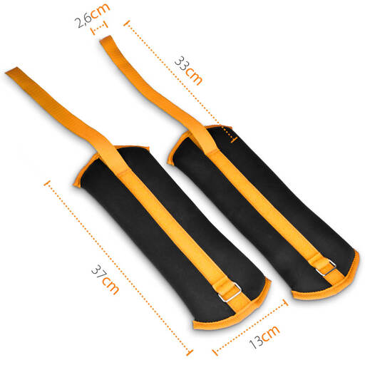  Gridinlux 3kg Weighted Ankle and Wrist Weights with Adjustable Strap