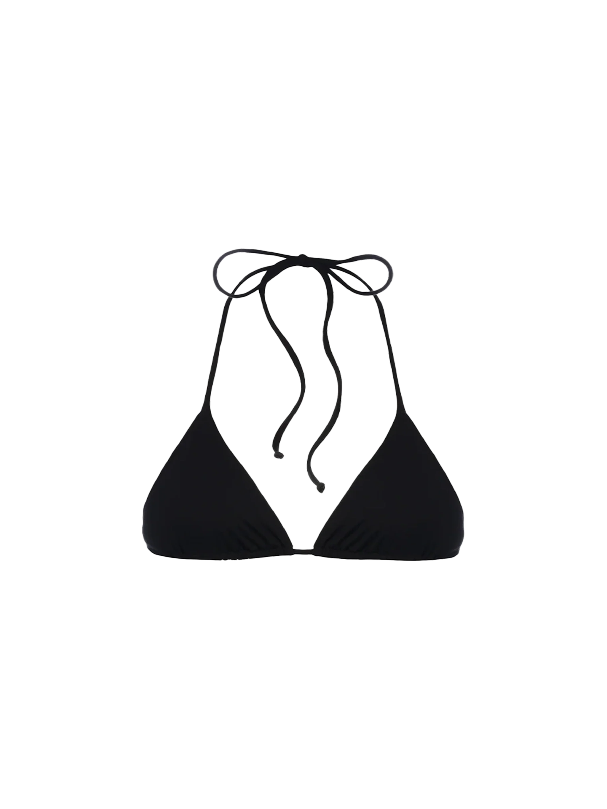 Traje de baño Leah Black Triangle Top para mujer