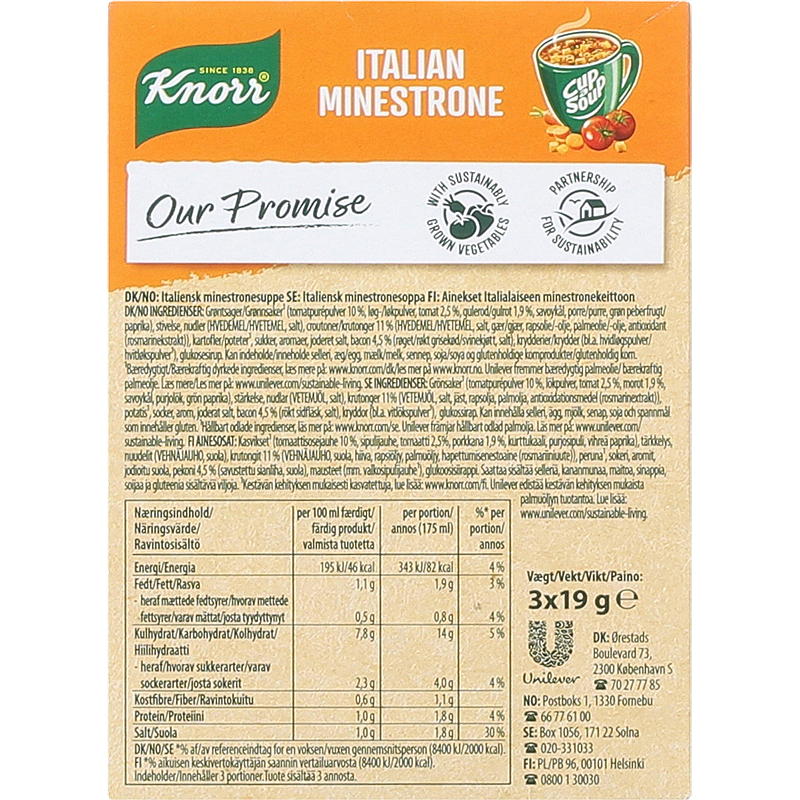 Knorr Kop-soppa 3-pack Minestronesoppa Knorr
