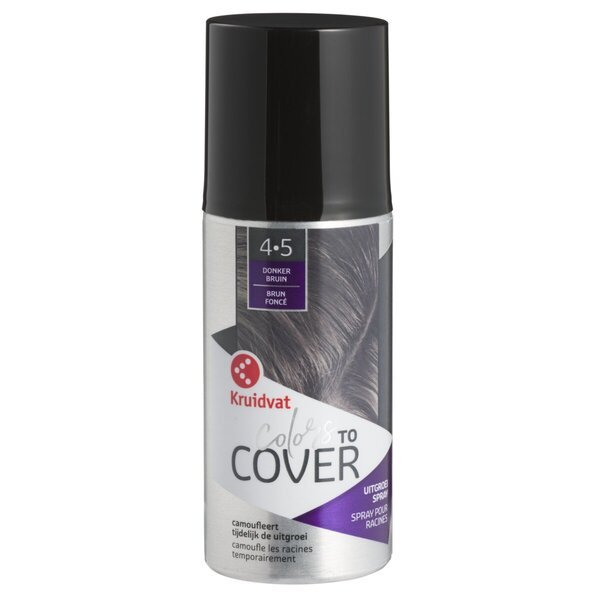 Kruidvat Colors to Cover sprej na tmavohnedé korienky 4-5 farieb<br>100ml