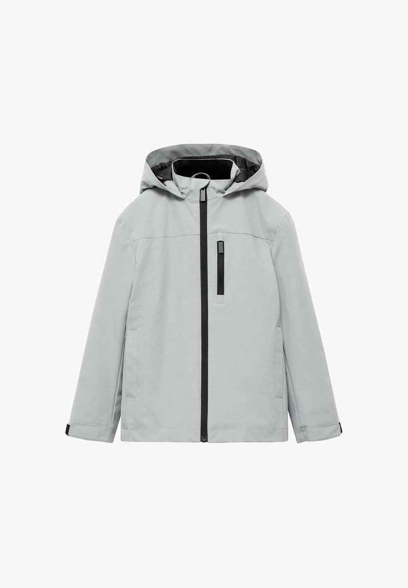 Mango Kids KID TEEN - Nepromokavá bunda - šedá