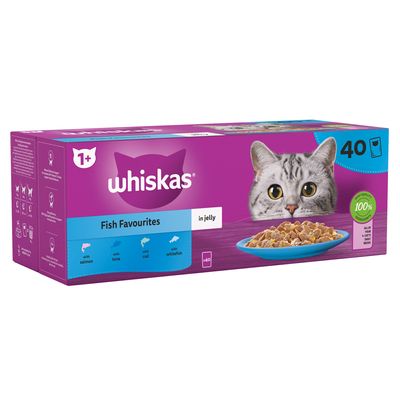 Whiskas 1+ Fiskefavoritter i gelé