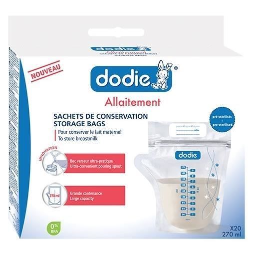Sacchetti per la conservazione del latte materno Dodie (20 pezzi)