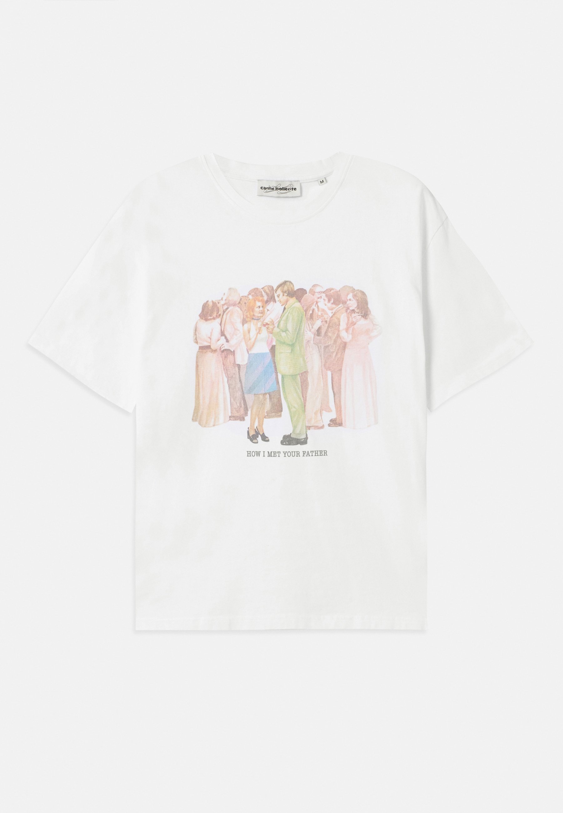Carne Bollente MEET CUTE HOW I MET YOUR FATHER - T-shirt met print - wit