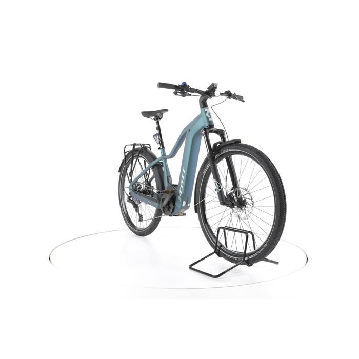 Bicicleta eléctrica Scott Axis eRide 30 - azul - Bicicleta de trekking eléctrica - Bosch 750 Wh (reacondicionada)