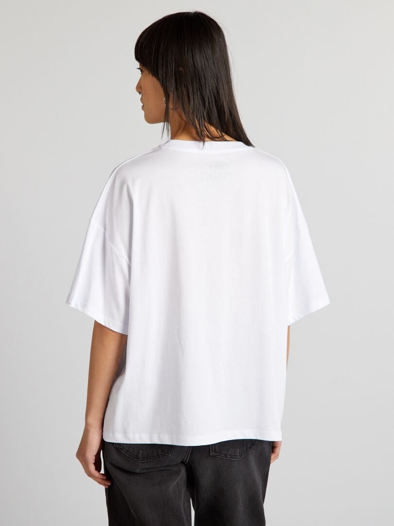 'Emily in Paris' katoenen T-shirt - wit