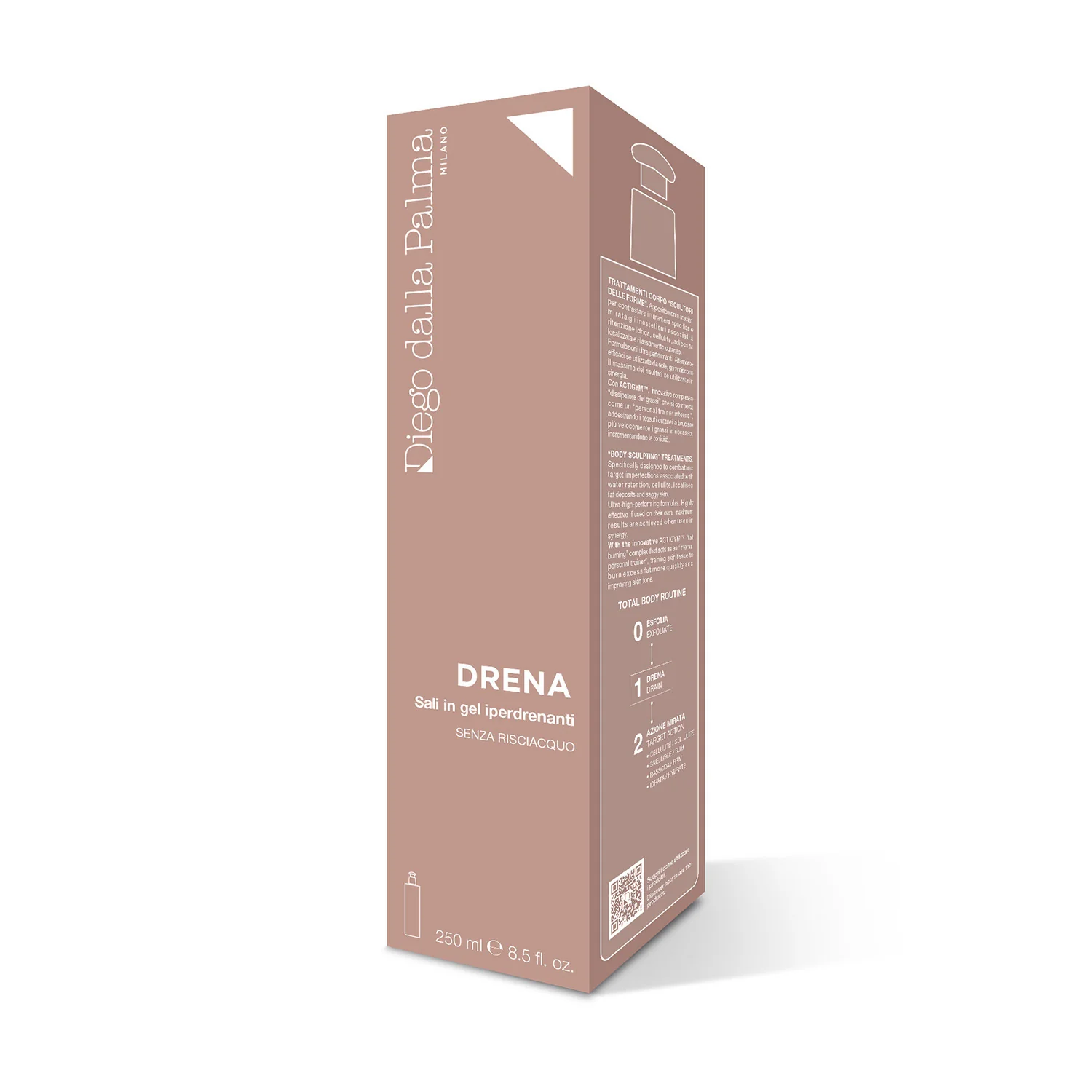 Linea Corpo 1. Drena - Sali in Gel Iperdrenanti - Crema gambe e glutei drenante, Gel corpo rimodellante, Crema gambe e glutei rimodellante