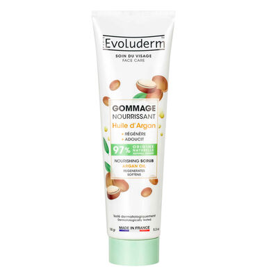 „Evoluderm Gommage Nutrissant Huile d'Argan“ maitinamasis veido šveitiklis su argano aliejumi 150 ml 150 ml