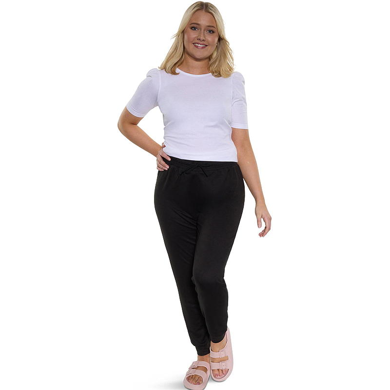 Pantalon confort noir tailles S-XL