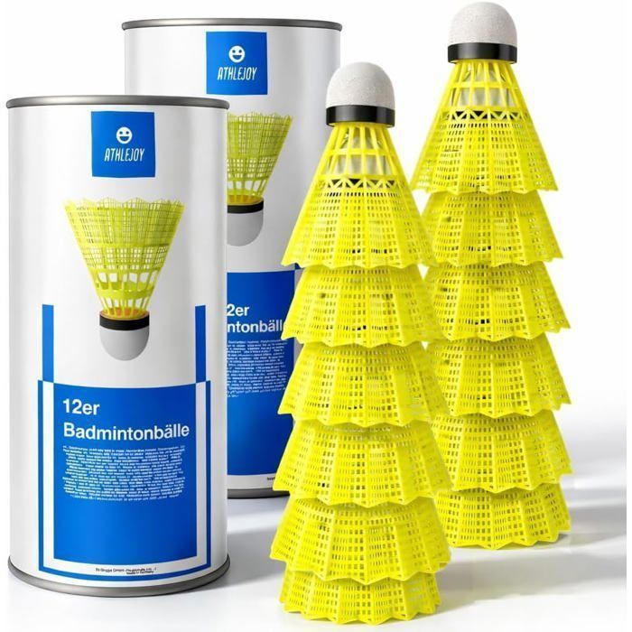 Volants de badminton - entraînement & compétition - pour utilisation en extérieur et en salle