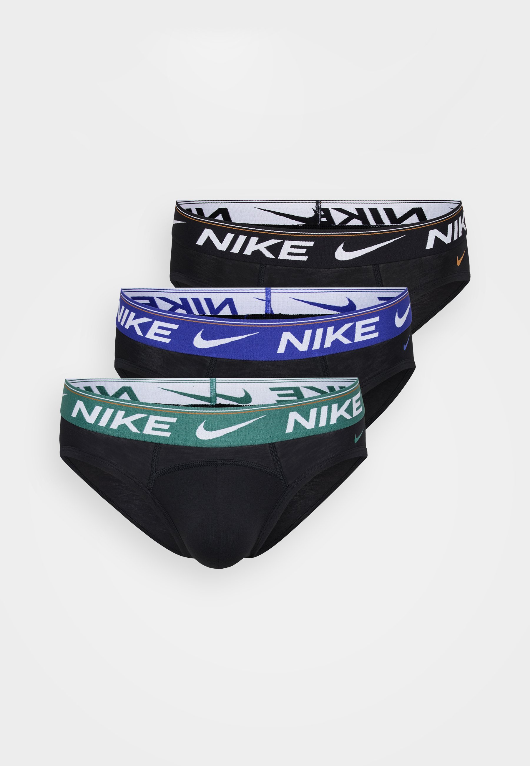 Nike Underwear HIP BRIEF 3-PACK - Slips - zwart/evergreen aura/deep night/zwart