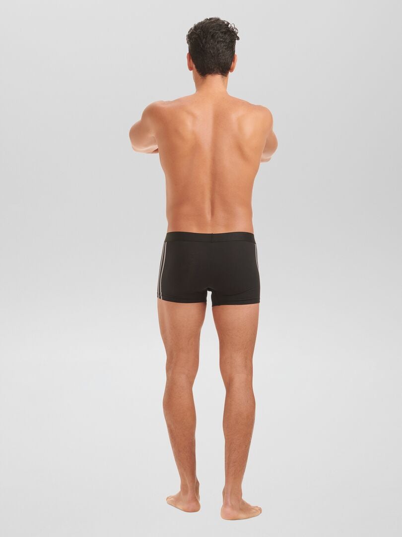 Conjunto de 3 cuecas boxer 'adidas' - PRETAS