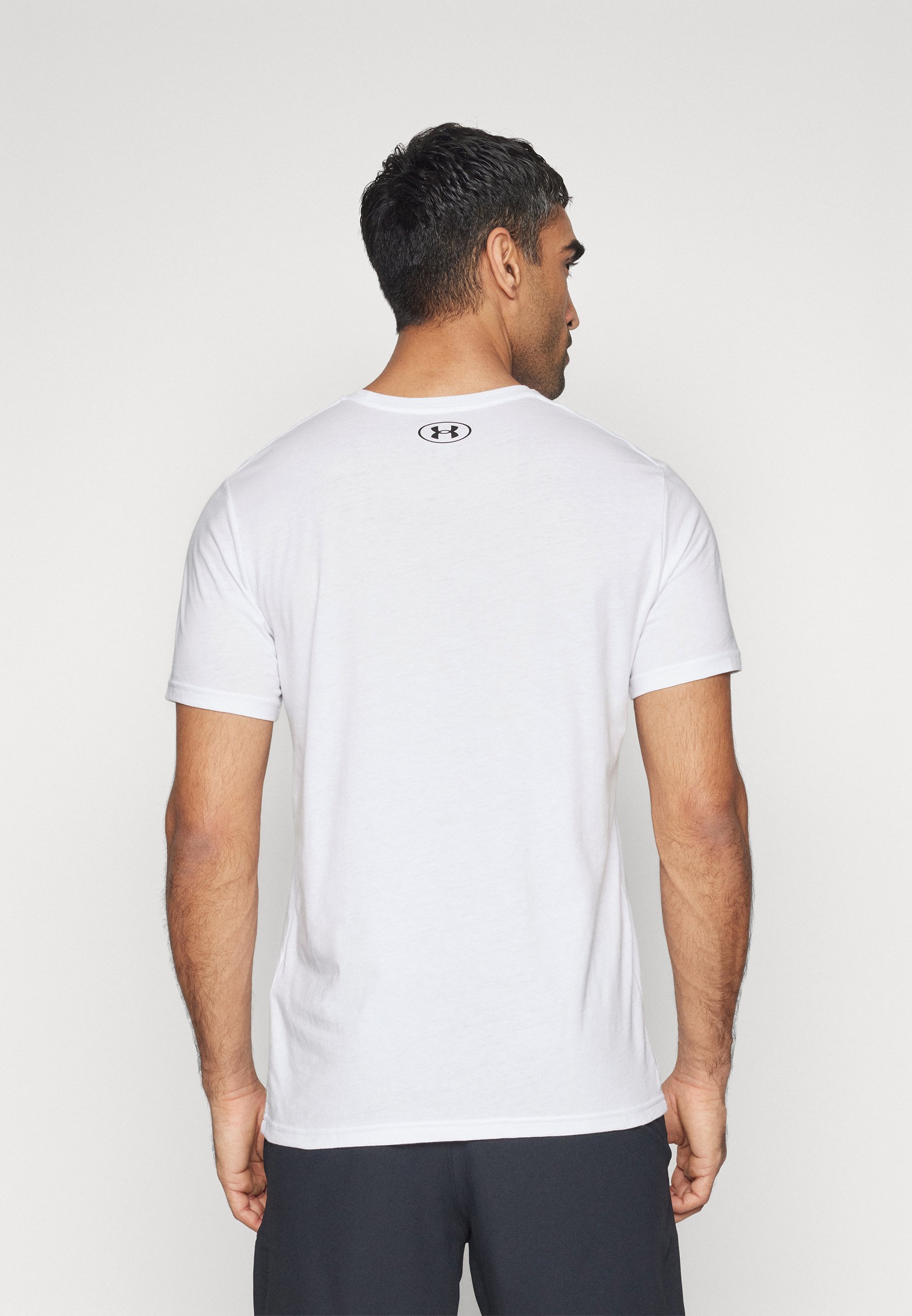 Under Armour FOUNDATION - T-shirt de sport - blanc/noir