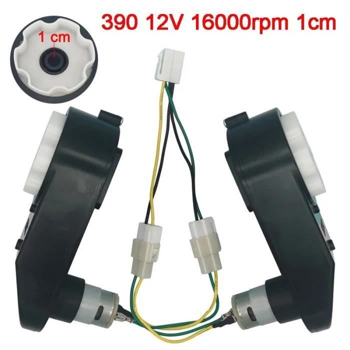 390 12V 16000 1cm - Boîte de vitesses de voiture électrique pour enfants avec moteur 12V DC,moteur à grande v