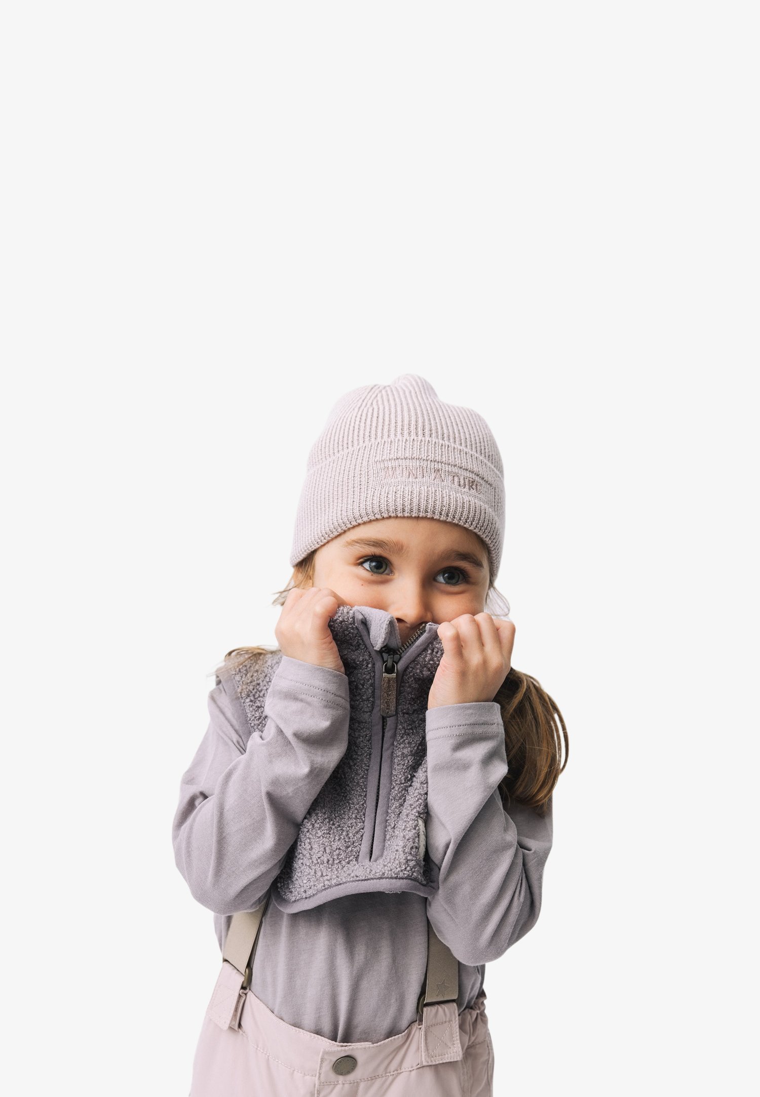 MINI A TURE MATAKTON NEKWARMER MET RITS UNISEX - Snood - zinkpaars