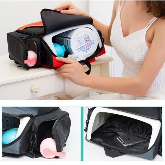Réhausseur Siège de Table Pliable pour Bébé avec Harnais Sécurité 5-Point - Rouge rouge
