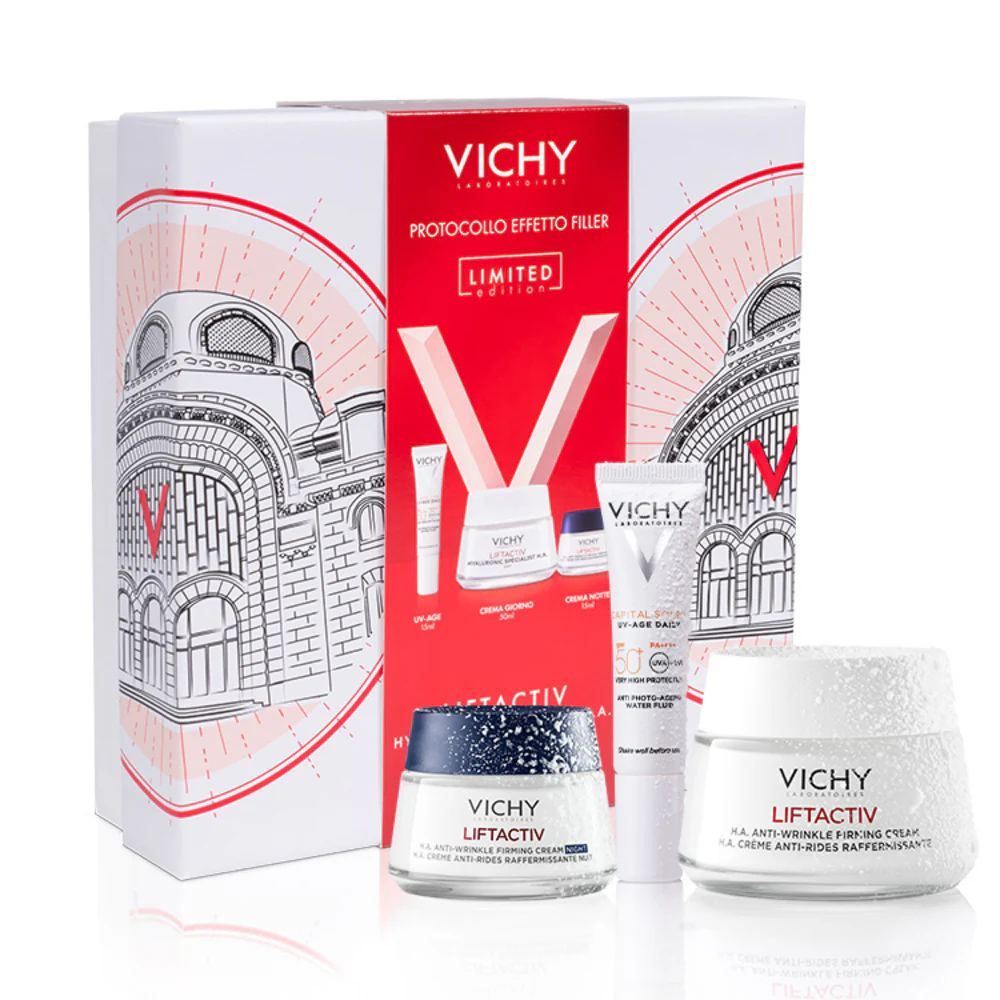 Liftactiv Cofanetto Spa Protocollo Antirughe Liftactiv H.A. Crema PNM + UVAGE + Crema Notte - Cofanetto Antirughe, Crema viso giorno antirughe