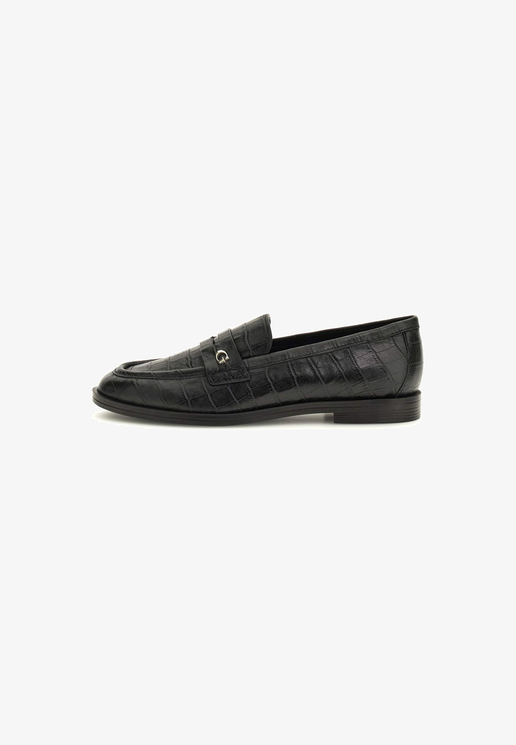 Guess SADIEN - Slip-on čevlji - črni